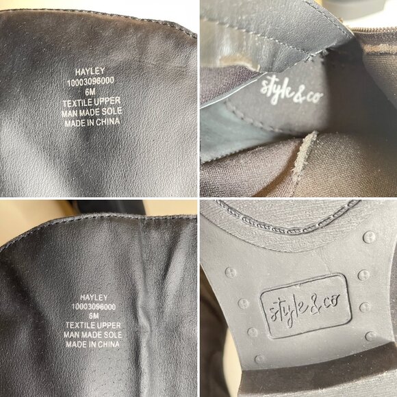 Macy's Style & Co Flawed Hayley Over-The-Knee Faux Suede Zip Boots Size 6 - Picture 14 of 16